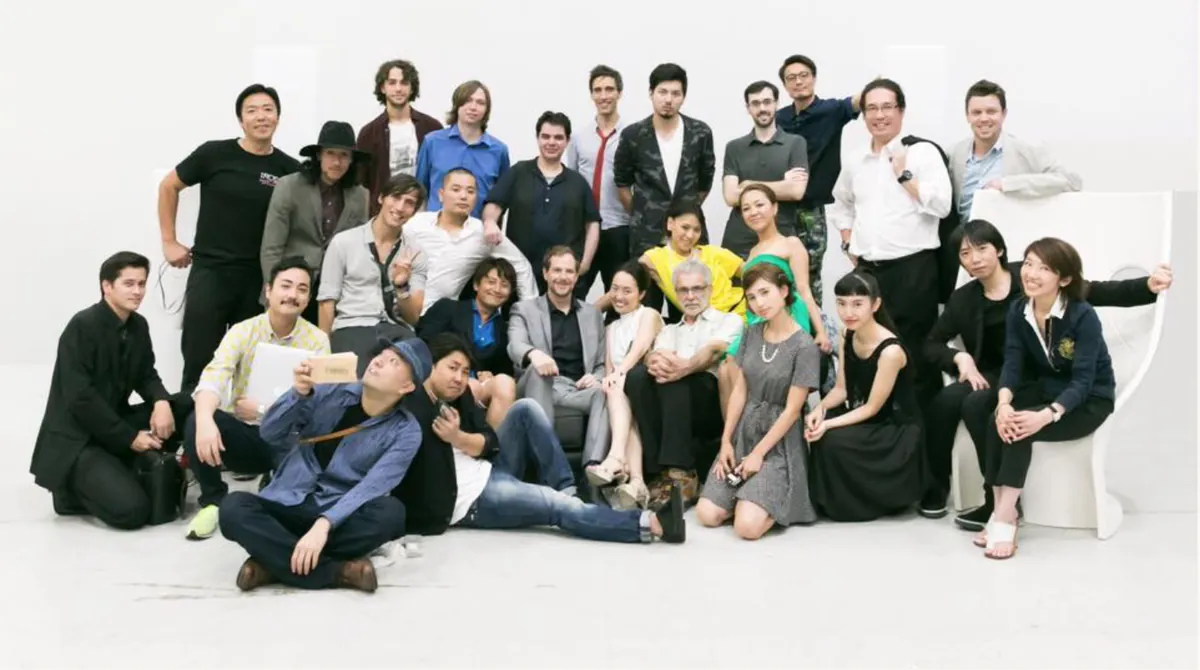 Group photograph of the Empire Entertainment Japan team in Tokyo