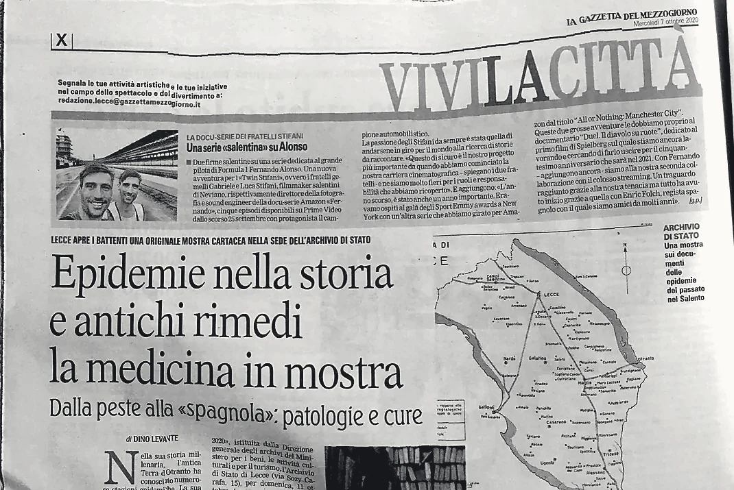 La Gazzetta del Mezzogiorno — Article clipping