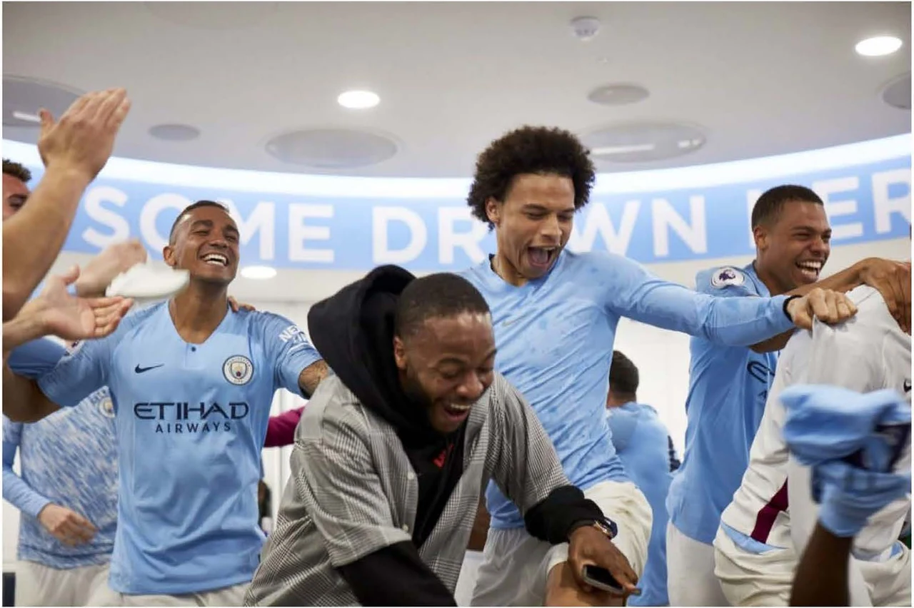 Inside the dressing room: a scene from All or Nothing.