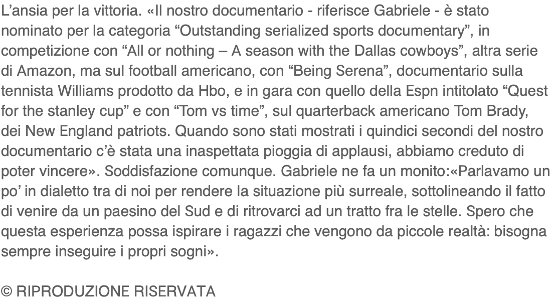 Quotidiano di Puglia · Article conclusion