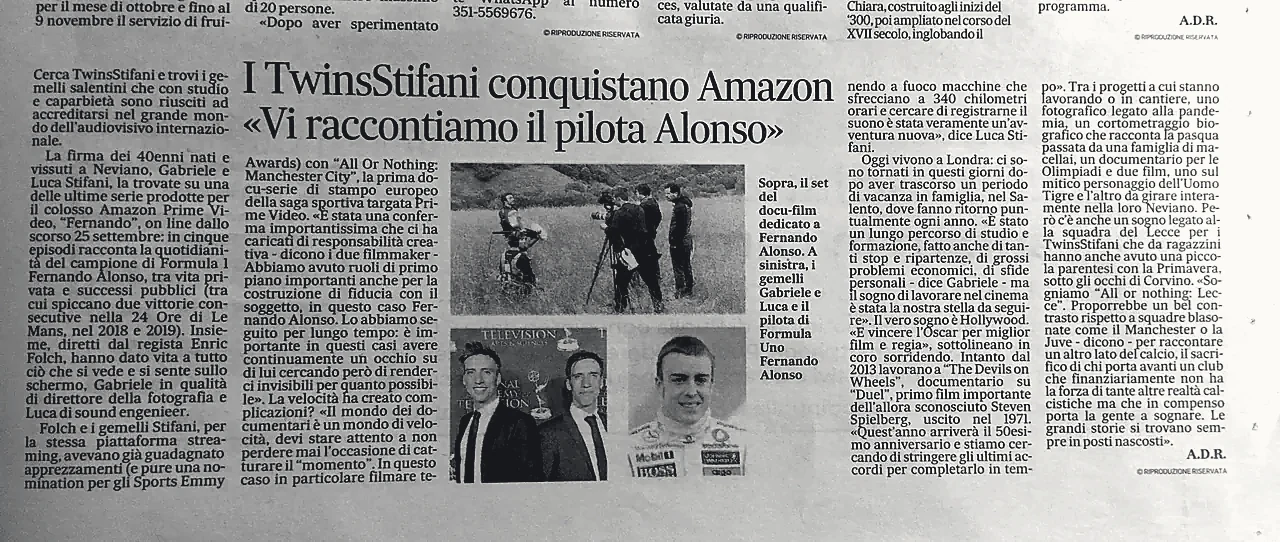 Quotidiano — Article clipping