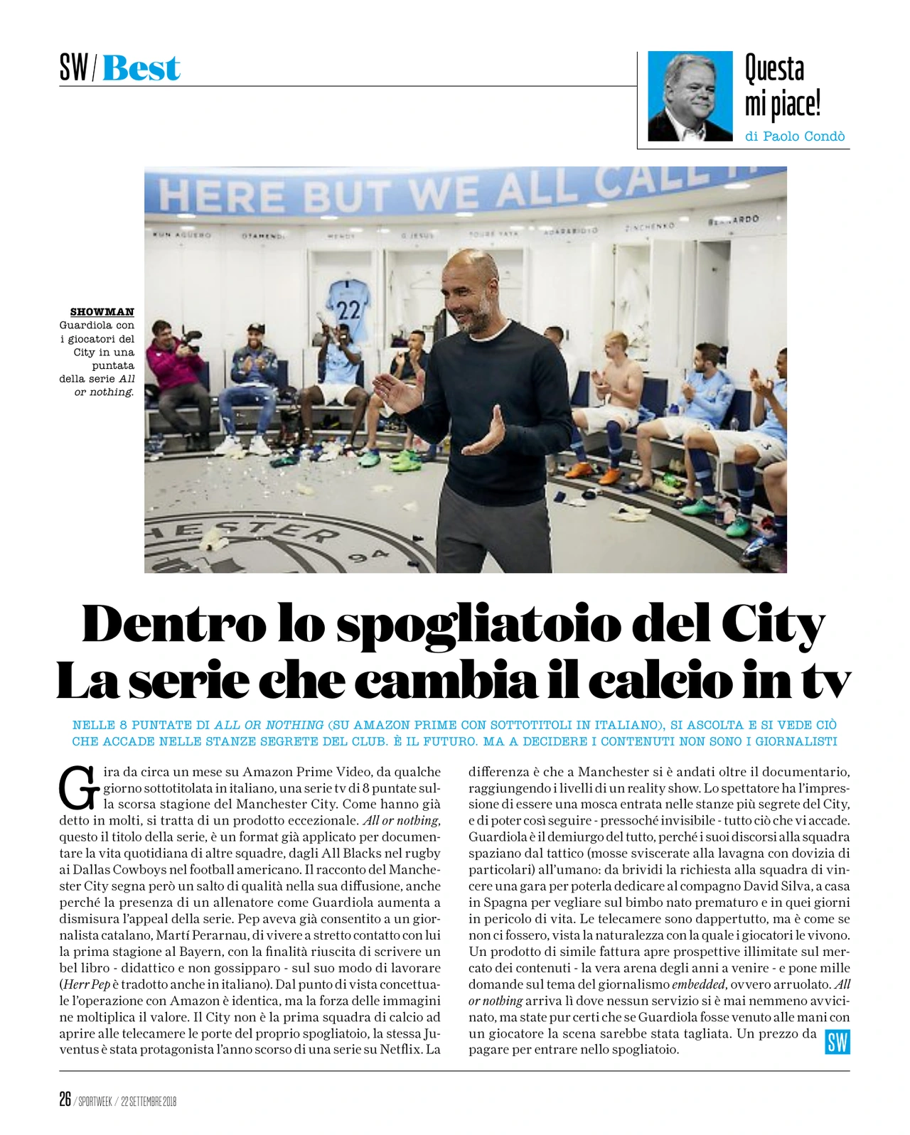 SportWeek · 26 · 22 September 2018
